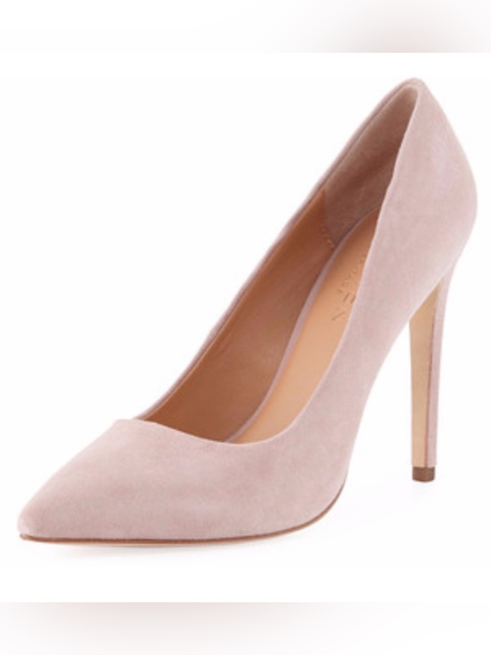 Halston Heritage Claudia Blush Pink Suede Pumps SZ 7 EUC